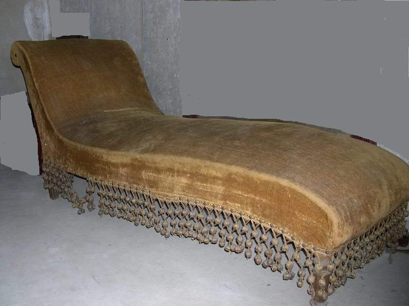 divano dormeuse antico Luigi Filippo Liberty, chaise longue antica