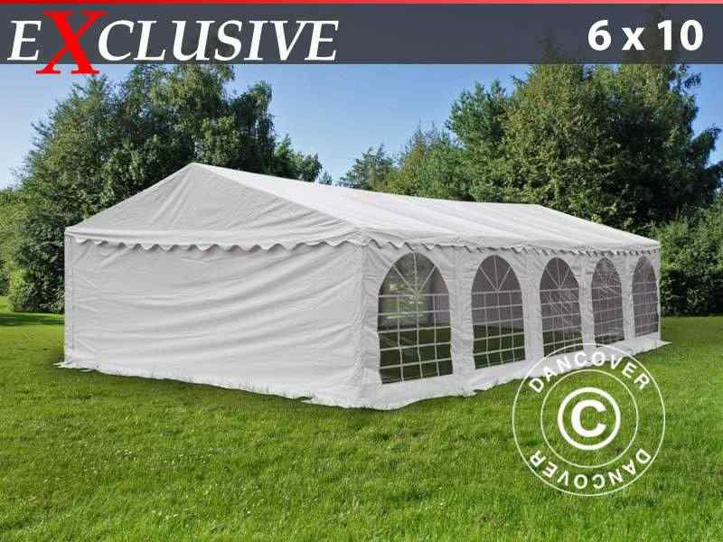 Tendone per feste Exclusive 6x10m PVC, Bianco