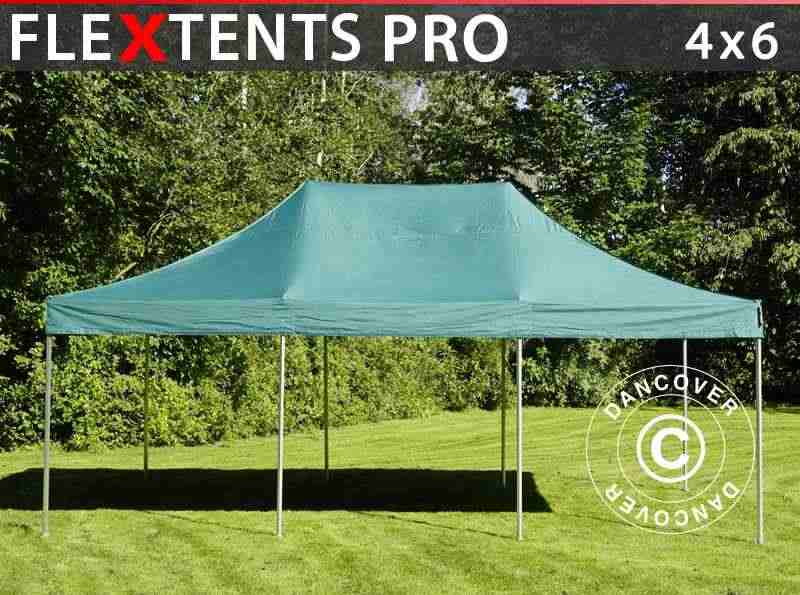 Gazebo pieghevole FleXtents PRO 4x6m Verde