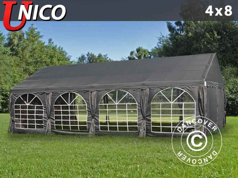 Tendone per feste UNICO 4x8m, Grigio scuro