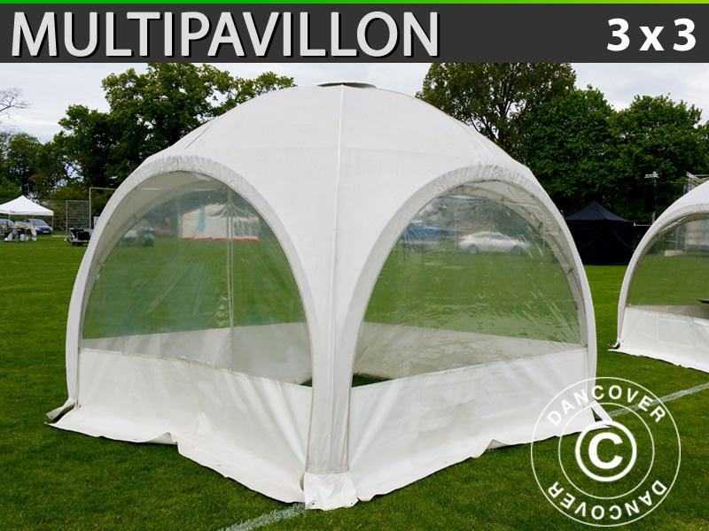 Tendone a cupola Multipavillon 3x3m, Bianco