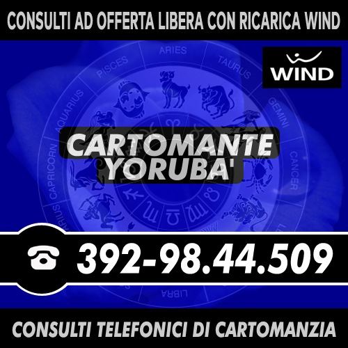 Consulto esoterico di Cartomanzia al telefono: Studio di Cartomanzia Cartomante Yoruba'