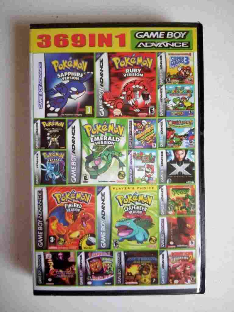 Gameboy Advance cartridge 369 games in 1, Multi games Super Mario